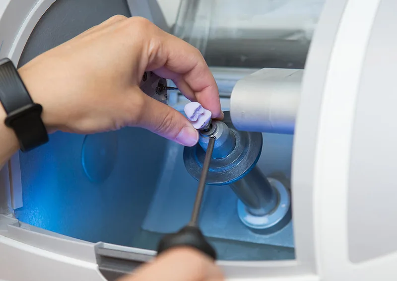 Digital fabrication of a dental restoration at the practice