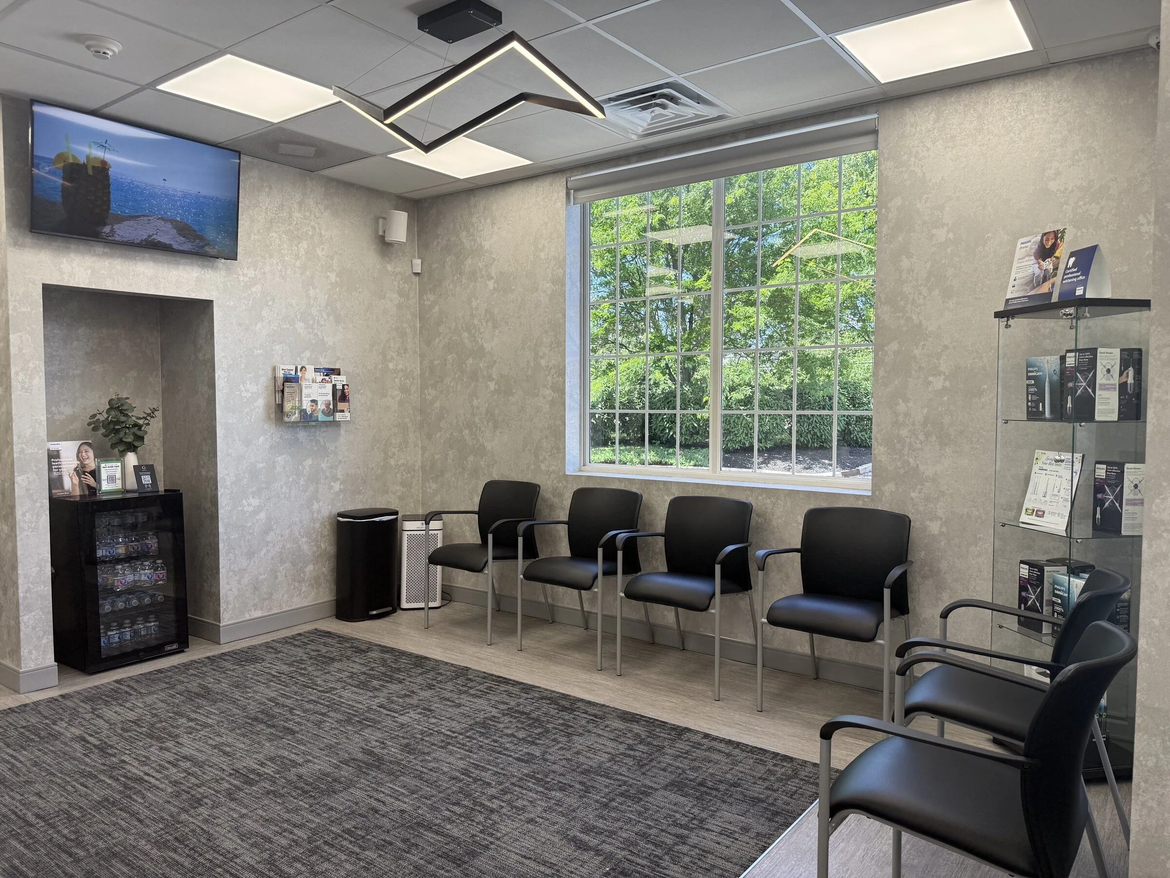 Patient waiting area at Clearbrook Advanced Dental Care in Cranbury, NJ