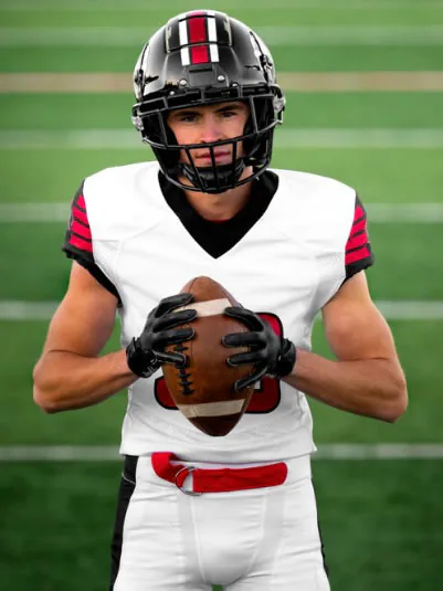 An athlete wearing a sports mouthguard — protective care at Clearbrook Advanced Dental Care in Cranbury, NJ