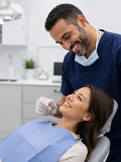A patient at Clearbrook Advanced Dental Care in Cranbury, NJ
